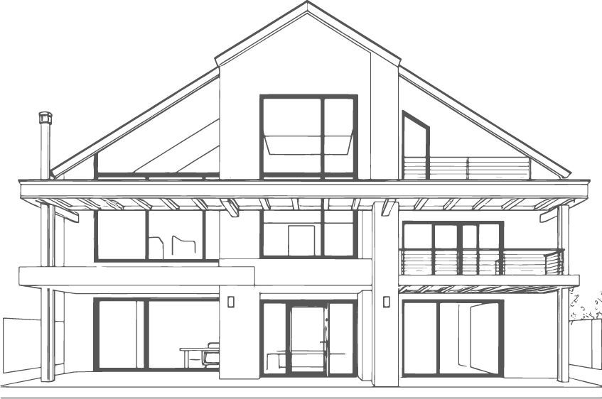 House Sketch Background